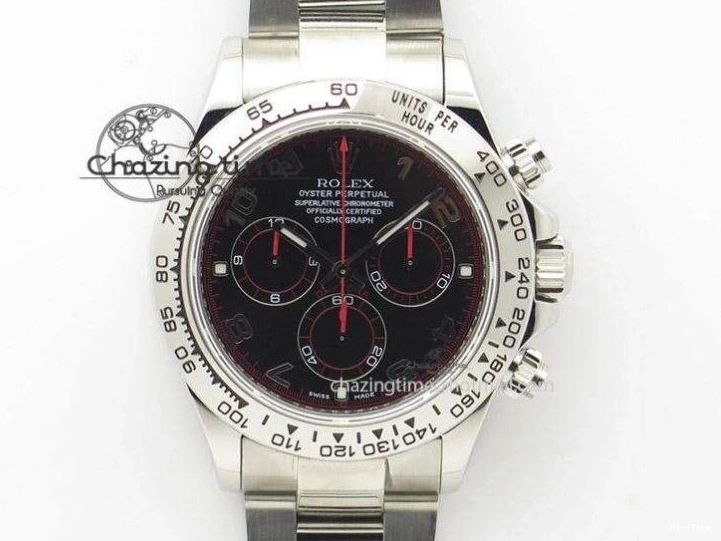 MiroTime 0422 Daytona 126500 QF 1:1 Best Edition 904L Steel Black Dial on SS Braclet SH4131 V ZeroBulk 1296
